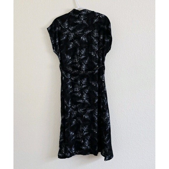 Disturbia Bracken Tie Waist Dress Mystic Dark Floral Button Up Witchy Goth Sz 2 - Picture 5 of 10